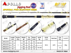 M&W APOLLO Jigging Rod (Special for electric reel), F0029